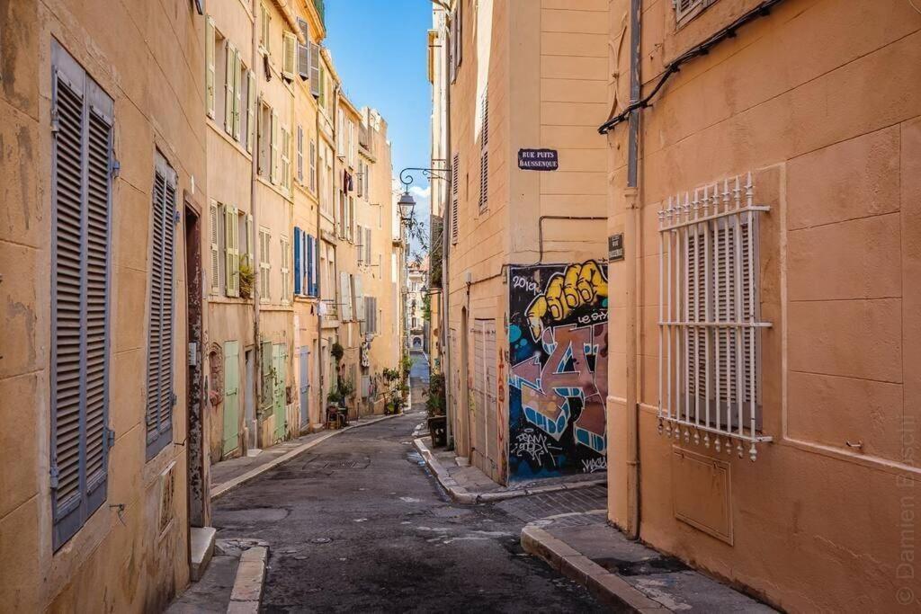 Appartement 5*, Climatise, Avec Terrasse Au Quartier Le Panier Marseilles Buitenkant foto