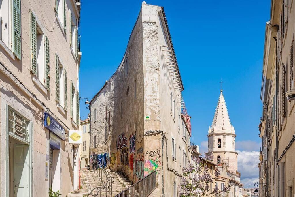 Appartement 5*, Climatise, Avec Terrasse Au Quartier Le Panier Marseilles Buitenkant foto